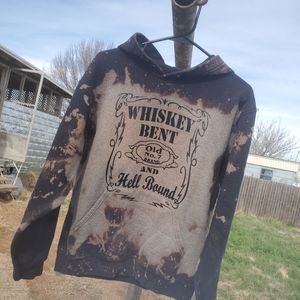 Reverse bleach tye dye sweater